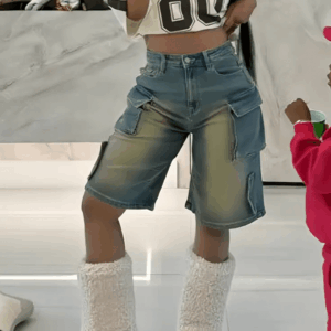 2023 American Street Style Loose Casual Shorts with Large Pockets